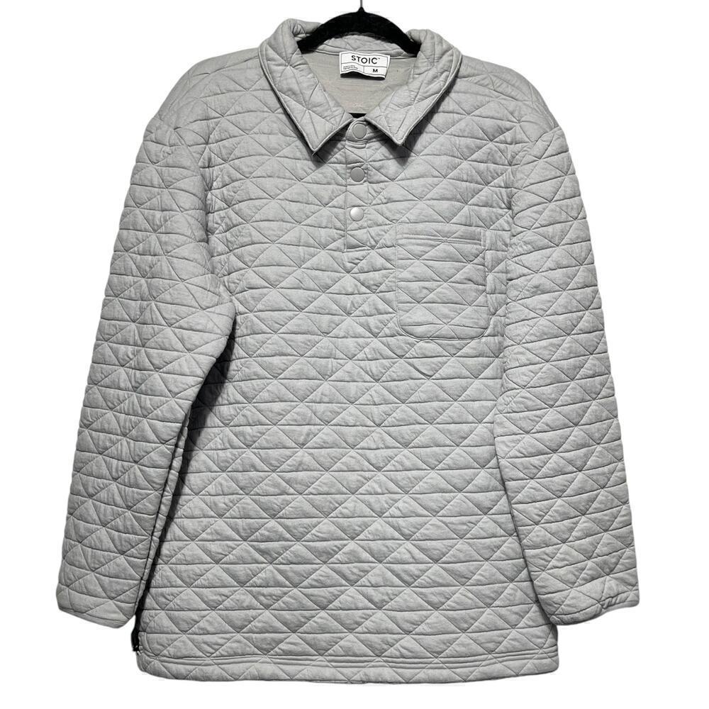 Stoic Men’s Venture Quilted Rugby Long-Sleeve Polo / Size-Medium